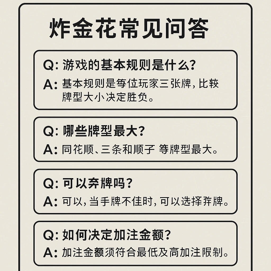 炸金花玩法問答圖
